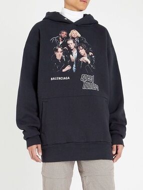 Balenciaga Speedhunters Oversized Double Layer Hoodie